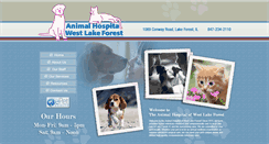 Desktop Screenshot of lakeforestvets.com
