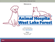 Tablet Screenshot of lakeforestvets.com
